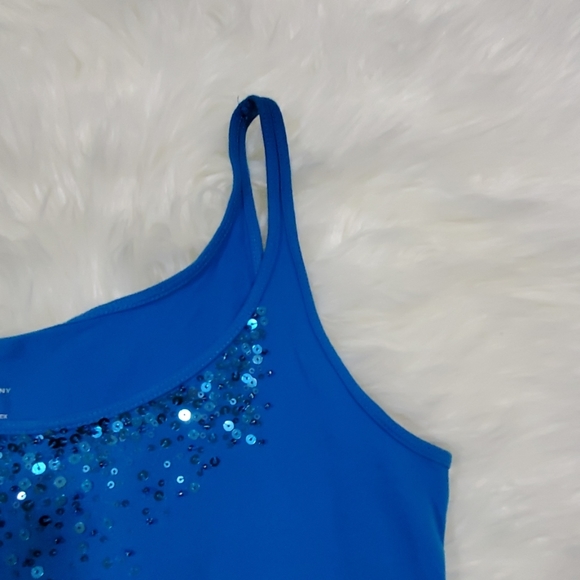 New York & Co Blue Sequin Tank Top NWOT - Picture 6 of 6